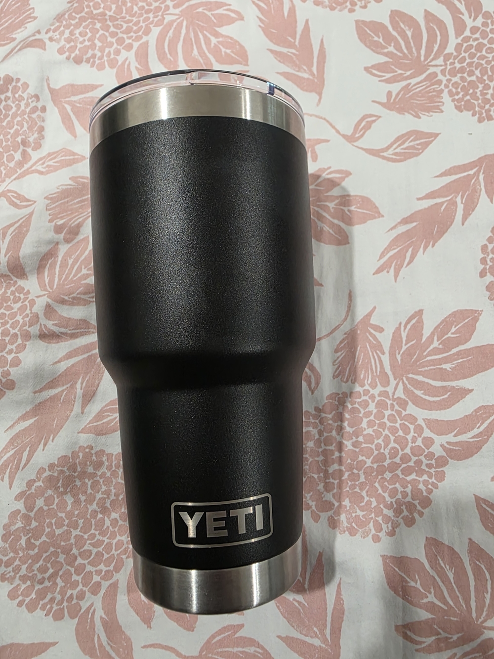 YETI Black Stainless Steel Rambler Tumbler - Insulated Drink Cup